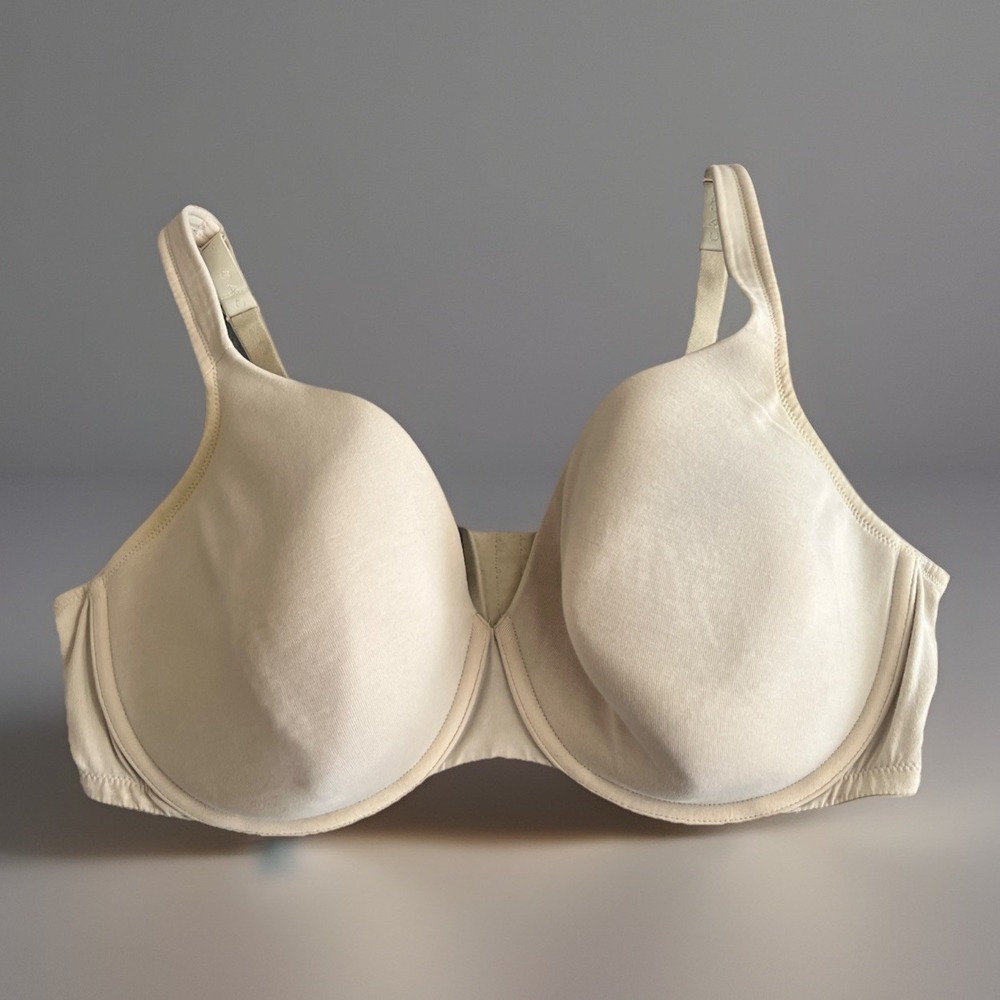 Cacique Lightly Lined‎ Full Coverage Bra Women 42DDD Beige Underwired Adjustable